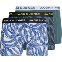 Jack & Jones Boxershorts 'JACSWIRLS' blå / grå / grön / vit