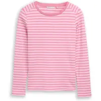 Tom Tailor 1043085 Striped Interlock T-shirt Med Lång ärm