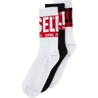 Diesel Sockor 'SKM-RAY' röd / svart / vit