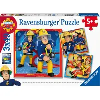 Palomies Sami Puzzle 3 x 49 bitar Brandman Sam: Vår hjälte Sam