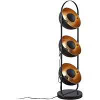LINDBY Golvlampa , Muriel, Svart, Vardagsrum, Metall, Modern