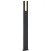 LUCANDE Utomhusbelysning , Virgalia, Svart, Terrass, Aluminium, Modern