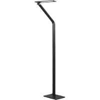 LUCANDE Golvlampa , Salome, dimbara, Svart, Arbetsrum / hemkontor, Aluminium, Modern