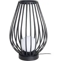 LUCANDE terrasslampa Marrin, svart, metall, Ø 46cm Marrin, Svart, Metall, Modern