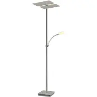 LUCANDE Golvlampa , Parthena, dimbara, Grå, Vardagsrum, Metall, Modern