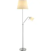 LINDBY Golvlampa , Nantwin, Vit, Vardagsrum, Tyg / textil, Modern