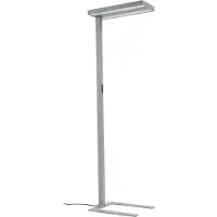 Arcchio Golvlampa Logan Ultra HCL , dimbar, Aluminium / grå / zink, Arbetsrum / kontor, Aluminium / grå / zink, Modern