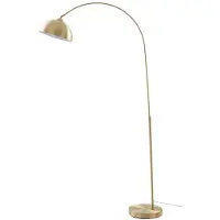 LINDBY Båglampa Lennart , Mässing / guld, Vardagsrum / matsal, Metall, Modern, Golvlampa