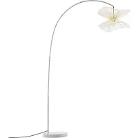 LINDBY utomhus golvlampa Valdorin, beige, 199 cm, IP44 Valdorin, Creme / bärnsten, Textil / tyger / siden, Modern