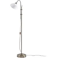 LINDBY Golvlampa , Otis, Brons / antikmässing, Vardagsrum, Metall, Antik
