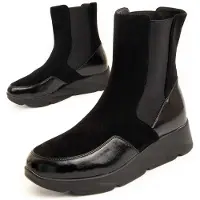Montevita Wedge Ankle Boot Calig2 i Svart