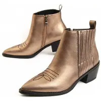 Montevita Heel Ankle Boot Espuela i guld