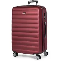 Itaca unisex. 71270-02 Large Travel Case 4 Wheeled Trolley 71270 maroon -68x47x30cm (OSFA), Casual, ABS / Polycarbonate