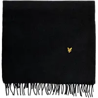 Lyle & Scott Halsduk i lammullsblandning - Svart