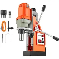 Vevor magnetisk borrpress, 1200 W, 38 mm borrdiameter, 10000N Power Mag borrpress, 900 varv/min hastighet, med Weldon-skaft, effektiv kylning, för metallytor, industri och heminredning