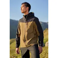Mountain Warehouse Brisk Extreme Colour Block vattentät jacka för herrar (Mörk kaki)