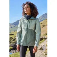 Mountain Warehouse Vattentät jacka Rainforest II Extreme för damer/kvinnor (Ljus kaki)