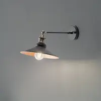 Opviq Vägglampa Saglam , dimbar, Svart, Vardagsrum / matsal, Metall, Lantlig / rustik, Vägglampa, vägglampa inomhus