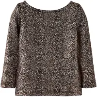 Name it Tröja - NmfDitsa - Svart m. Glitter - - 1½ år (86) - Tröja