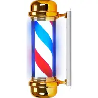 Activeshop takbelysning för barber shop BB-02, guld, stor