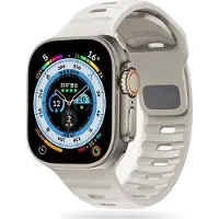 TechProtection Apple Watch Series Ultra 3/2/Ultra/11/10/9/8/SE 3/(2022)/7/SE/6/5/4/3/2/1 IconBand Line silikonarmband - 49mm/46mm/45mm/44mm/42mm - Starlight
