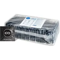 Exs Black - latexkondom - svart - 100 st