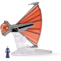 Star Wars Micro Galaxy Squadron Light Armor Class Asajj Ventresss Ginivex Starfighter-3-tums fordon med 1-tums Asajj Ventress Micro-figur
