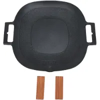 Vestidos BBQ Grillpanna Non-stick Multifunktionell Jämn Värmefördelning Spishäll Grillpanna för Utomhuscamping L