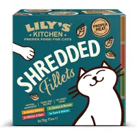 Lily's Kitchen Fillets kyckling, kyckling-skinka, kyckling-mussla, tonfisk-lax våtfoder katt