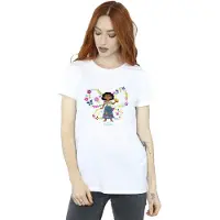 Disney Womens/Ladies Encanto Mirabel Butterfly Cotton Boyfriend T-Shirt (White)