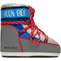 Moon Boot Vinterstövlar - Icon Low - Silver/Blue/Röd - - 39/41 - Vinterkängor