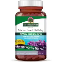 Natures Answer , Kalcium-Magnesium från Havet, 120 Vegetabiliska Kapslar