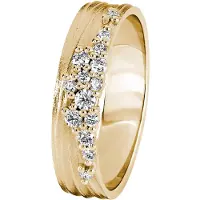 Kohinoor Flow 0,2 ct gulguld diamantring 4.5mm 033-455K-20-175