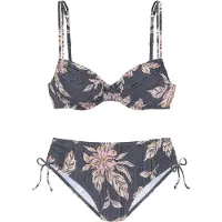 Sunseeker Bikini brun / oliv / ljusorange / rosa / svart