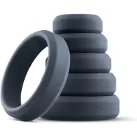 Huismerk - penisring set - silikon - 6-pack - grå