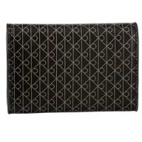 Calvin Klein Allover Emblem Logo Trifold Wallet