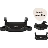 Graco 8CT750BLCEU, Bälteskudde, 2-3 (15 - 36 kg 3.5 - 12 år ), Armstöd, 1,4 kg, Svart, Tvättbar klädsel