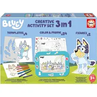 Educa Kreativt lekset - Bluey - 3-i-1 kreativt aktivitetsset - - One Size - Kreativt lekset
