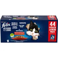 Felix Fantastic Mix in jelly - våtfoder för katter - 44 x 85 g