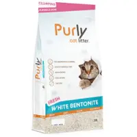 Purly Clumping White bentonit kattsand - Fresh