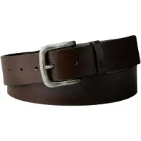 Calvin Klein Round Buckle Tumbled Belt