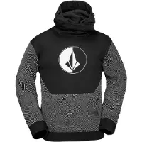 Volcom - Fleece - Hydro Riding Hoodie Black Print för Unisex - Storlek M - Svart
