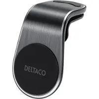 Deltaco ARM-C104 - Bilhållare för mobiltelefon - magnetisk, vinklad, smal - svart