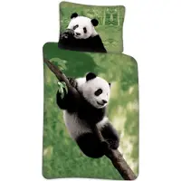 Licens Panda sängkläder - 100% bomull - Juniorbäddset 100x140 cm