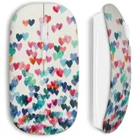 CAPACHEAP Souris Sans Fil Coeurs colors
