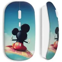 CAPACHEAP Souris Sans Fil Mickey Tapis Volant