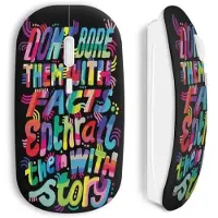 MANIACASE Souris Sans Fil Don't Bore Them With Facts