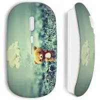 MANIACASE Souris Sans Fil Ourson Pluie Vintage Mignon