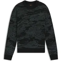 BOSS för män. 50556621 Andscape sweatshirt svart (L), Casual, Bomull