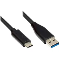 GOOD CONNECTIONS USB-kabel USB-A till USB-C 1,5 m svart (GC-M0130)
